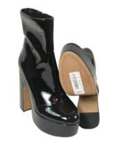 Jessica Simpson Madlaina Patent Bootie Platform Boot Pumps Womens 7.5 New - £72.91 GBP