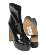 Jessica Simpson Madlaina Patent Bootie Platform Boot Pumps Womens 7.5 New - £72.83 GBP