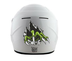 Helmet Motorcycle  Dirt bike stickers removable decal horror - £4.67 GBP