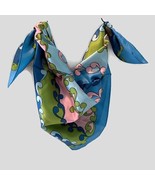 Square Scarf Multicolor Neck Wrap Waves Head Shawl Fashion Accessory Blu... - £12.42 GBP