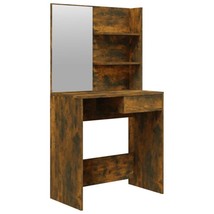 Modern Wooden Dressing Table Makeup Desk Vanity Dresser With Mirror &amp; Drawer - £73.24 GBP+