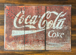 Coca-Cola Rustic Vintage Novelty Metal Sign 12&quot; x 8&quot; NEW! - £7.06 GBP