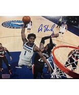 Anthony Edwards "Antman" Autographed Minnesota Timberwolves 8x10 Photo w... - $189.95