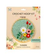 Needle Creations Blue Flowers 6 Inch Crochet Hoop Kit - $135.01 MXN