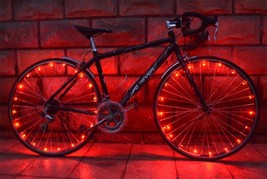 Bicycle Lights For Spokes And Frames Red 20 Super-Bright Led Battery Powered - £8.93 GBP