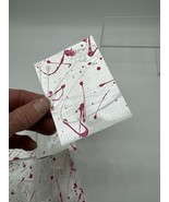 ACEO Pearl Splatter 9/9 Abstract Pink Drip Mini Art Card Painting Collec... - $61.75 MXN