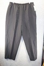 Jacyln Smith Collectibles Women&#39;s Trouser Pants Black Vtg Elastic Waist ... - $20.49