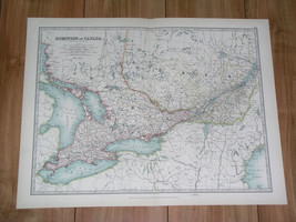 1907 Antique Map Of Ontario / Quebec / Canada - £24.84 GBP