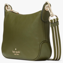 NWB Kate Spade Rosie Large Crossbody Military Green Leather K5807 Army Gift Bag - £129.77 GBP