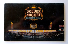 Golden Nugget Gambling Hall Casino Postcard Foldout MENU Las Vegas Nevada Chrome - £6.68 GBP