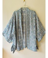 Max Studio One Size Open Kimono Swim Cover Up Tunic Floral Boho Chic - €20,68 EUR