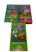 Lot of 3 Jay Jay the Jet Plane VHS Bright n Beautiful Sharing Giving Caring - £14.69 GBP