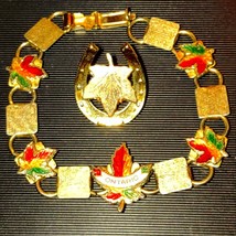 1950s Ontario Canada bracelet and brooch - £34.71 GBP