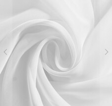 Voile 100% cotton sheer fabric drapery 57-58&quot; wide - $139.58 MXN
