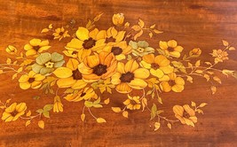 Antique French Table Floral Inlay Ormolu circa 1900 Elaborate Inlay 32 x21 x30 - £725.91 GBP