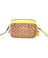 Coach CZ186 Signature Jamie Camera Bag Crossbody Handbag Tan Yellow - €126,55 EUR