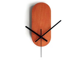 Cherry Wood Silent Wall Clock, Elegant No Ticking Minimalist Design for ... - $24.00