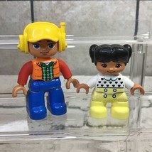 Lego Duplo Figures Lot Of 2 Construction Worker Little Girl  - £9.34 GBP