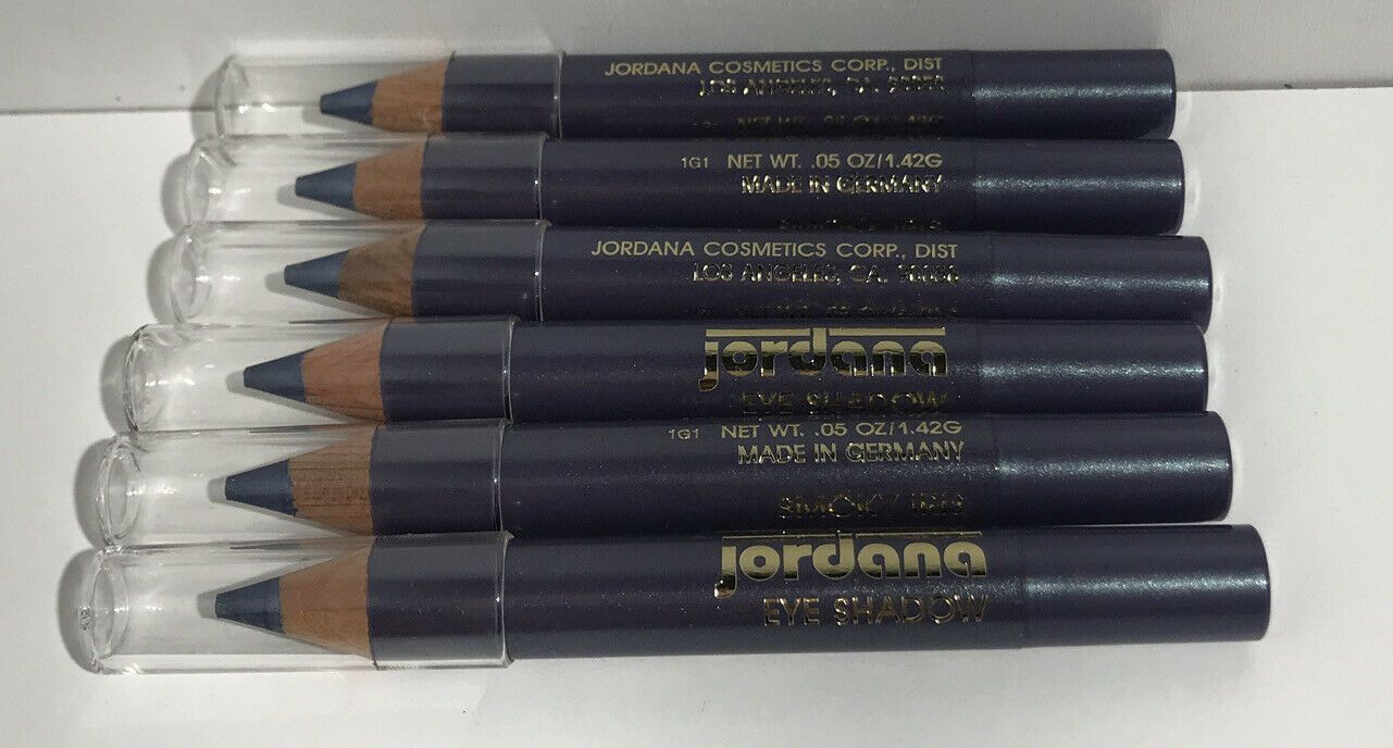 Primary image for Lot of 6 NEW Jordana Pencils Eye Shadow / SMOKY IRIS FREE SHIPPING