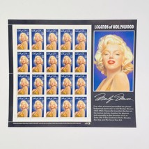 Scott #2967 Marilyn Monroe Full Sheet of 20 Stamps  Sheet Legends Of Hollywood - £6.73 GBP