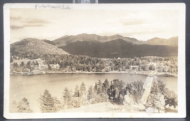 1910s RPPC Lake Placid Club Mirror Lake Real Photo Postcard Duplex Cancel - $18.53