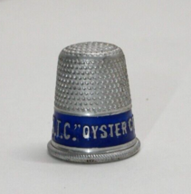 Vintage Advertising  Sewing Thimble &quot;ASK FOR THE OTC Oyster Cracker&quot; - £5.46 GBP