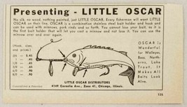 1950 Print Ad Little Oscar Fishing Lures Chicago,Illinois - $9.21