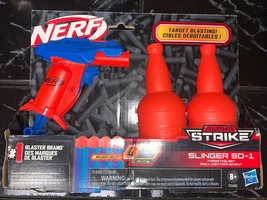 NERF Alpha Strike SLINGER SD-1 Set (1 Blaster 4 ELITE Darts 2 Half-Targe... - $9.78