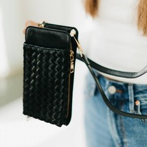 Woven Double Duty Phone Bag Black - $39.60