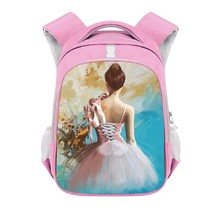  Ballet Dancer Print Backpack Children School Bags Kids  Bag Girls School Backpa - £109.19 GBP