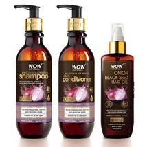 WOW Skin Science Ultimate Onion Oil Hair Care Kit for Hair Fall Control 650ml - £32.90 GBP