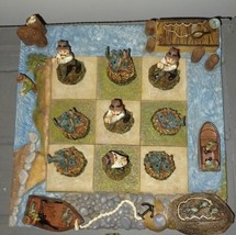 Fisherman Tic Tac Toe Set Shoreline Rowboat Nautical Decor by Cedar Creek - $279.88 MXN