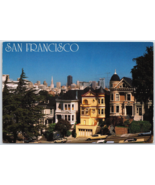 Victorian Row Houses San Francisco CA Postcard - £3.61 GBP