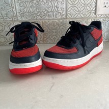 Nike Air Force 1 Premium Bright Crimson Sneakers (GS) 5.5 Youth - $58.04