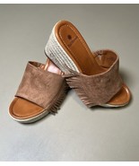 RuffHewn Wyatt Wedge Brown Fringe Sandal Womens 7-1/2 - $34.24 CAD