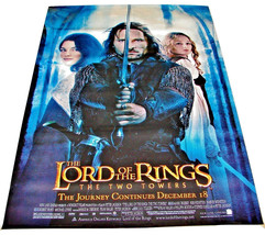 2002 LOTR: THE TWO TOWERS Original Backlit Movie DS Poster 48x72 (23) - $429.99