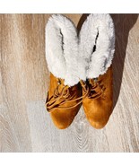 White Mountain Tan and White Ankle Booties with Plush Lining - €21,39 EUR