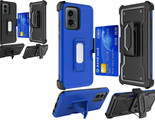 Tempered Glass / CARD Holster Cover Phone Case For Motorola Moto G 5G 2024 - $10.30+