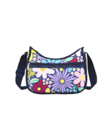 LeSportsac Flower Pop Classic Hobo Crossbody Bag, Colorful Retro Pop Art... - $86.99