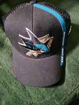 San Jose Sharks Adidas Fitted Ball Cap Hat Trucker Cap Nhl 2016 Nwt - £11.41 GBP
