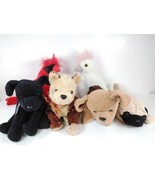 Vintage Ty Beanie Baby Plush Animal Lot: Pugsly, Luke, Tuffy, Kuku, Mac,... - £14.38 GBP