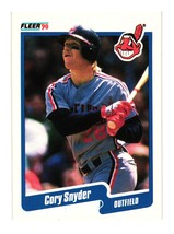 1990 Fleer #502a Cory Snyder Cleveland Indians - £1.54 GBP