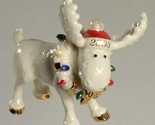 Lenox 2003 Moose Ornament Annual Moosechief Marcel Christmas Lights RARE... - £94.03 GBP