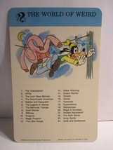 1978 Walt Disney&#39;s Fun &amp; Facts Flashcard: The World of Weird - $2.00