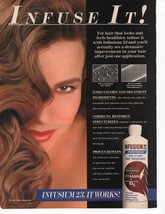 Infusium 23 Hair treatment Original full page Print ad Glamour March 1993 - £2.39 GBP