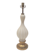 Mid-Century Marbro White and Gold Fleck Murano Glass Table Lamp - £2,118.29 GBP