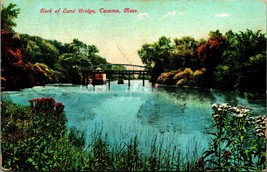 Neck of Land Bridge Taunton Massachusetts MA 1907 DB Postcard E1 - £2.84 GBP
