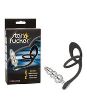 Star F*cker Beaded Gem Plug W/silicone Enhancer - Black - $33.97