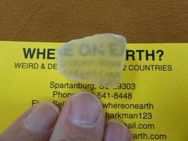 (r35-43) 7/8" Ulexite gemstone Mineral TV rock Boron California mine spe... - $9.99