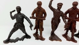 USSR Soviet Army 6&quot; Toy Soldiers (6) Figures WWII WW2 Infantry Plastic Red Marx - £26.25 GBP